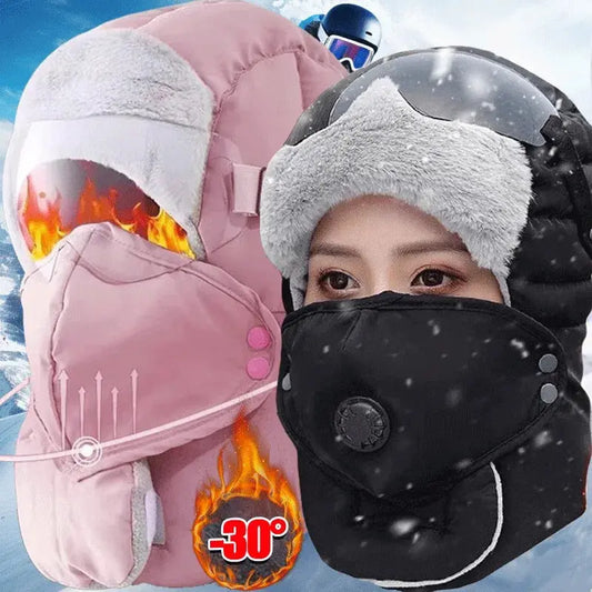 Outdoor Winter Fashion Warm Hat Men Winter Thicken Ski Hats for Women AliExpress