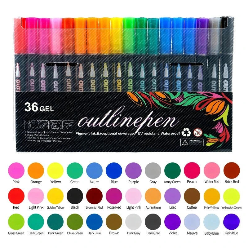 DuoGlow™ Double Line Pen ✍️🌈 Draw Twice the Magic