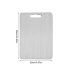 Camping Cutting Board Double-Sided Titanium Kitchen Chopping Board Kitchen Stainless Steel Cutting Board for Kitchen, Heavy Duty Yolo Waku Store