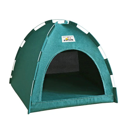 Pet Tent Bed Removable Cat Sofa Basket Canvas Semi-enclosed Cat House Dog Cave Hut Cat Sleeping Bed for Room Decor Pet Supplies