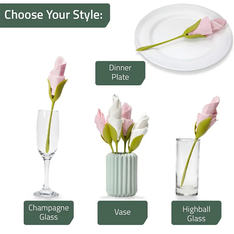 TulipNest™ Napkin Holder 🌷 — Elegant Tabletop Charm