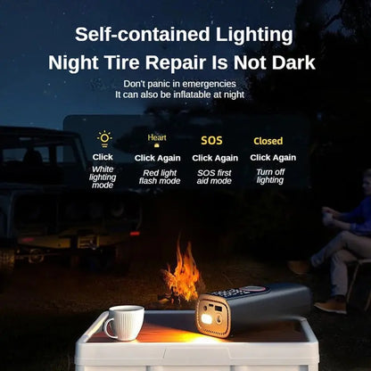 Wireless Tire Inflator Pump 6000mAh Electric Portable Car Air