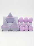 12-Piece All-Purpose Makeup Sponge Set, Made of 3 Loose Powder Puffs, 3 Mini Air Cushion Puffs, 3 Beauty Eggs and 3 Mini Beauty Shop Cherry Darling Store