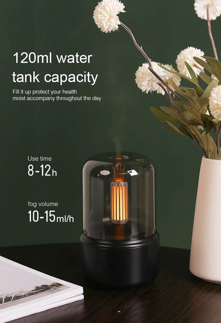 KINSCOTER Portable Mini Aroma Diffuser USB Air Humidifier Essential Oil Night Light Cold Mist Maker Sprayer for Home Gift HUMI Store