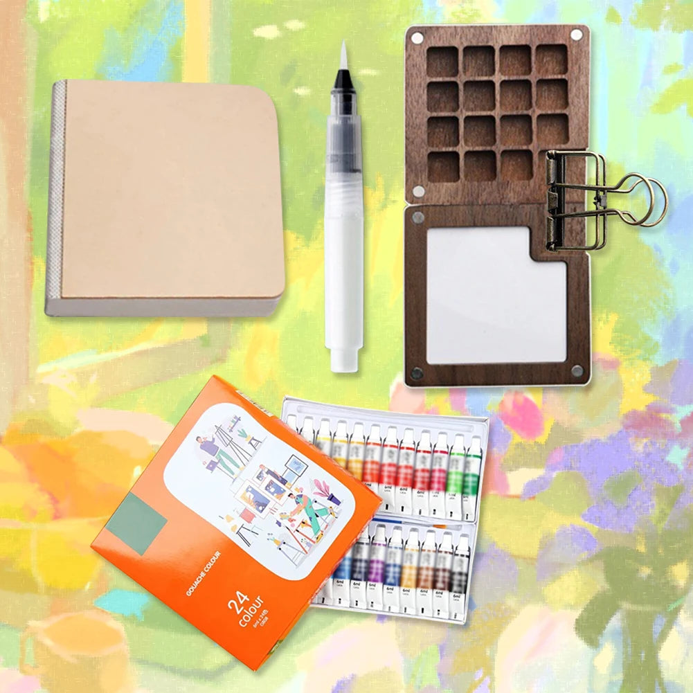 AquaTrek™ – Set de acuarelas de bolsillo para artistas viajeros 🎨