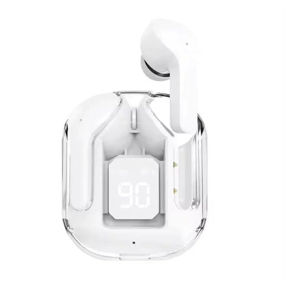 TWS Wireless Bluetooth Earphone Noise Canceling HiFi Stereo Sport Headphones with Digital Display Transparent Charging Case Lauzudan Global Store