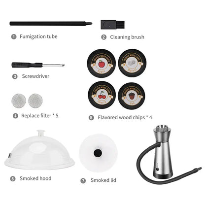 2024 New Home Smoking Dome Cover Kitchen Cooking Smoke Hood Acrylic