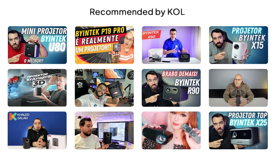 BYINTEK LOVE U4 Smart Mini Home Theater Projector 4K 1080P Video Android WIFI for Smartphone Cinema South Bay Evans General Store