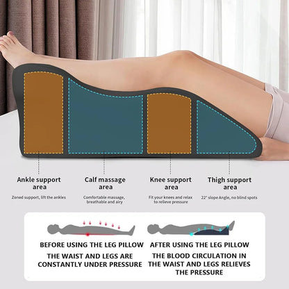 Bed Wedge Pillow for Acid Reflux or Sleeping with New Prone Position Ergonomic Pillow for Reading, Couple's Lying Pillow