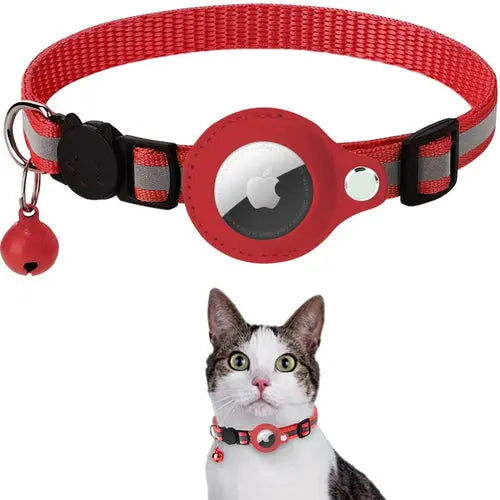 Reflective Airtag Case Collar for Cats and Dogs Yellow Pandora