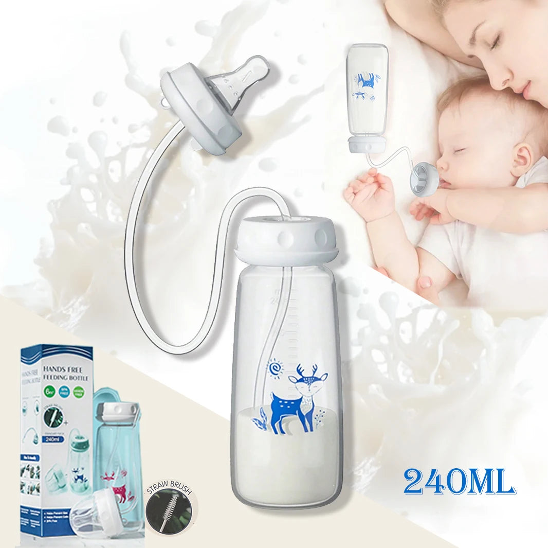 FreeFeed™ Baby Bottle 🍼✨ — Hands-Free Feeding Made Easy