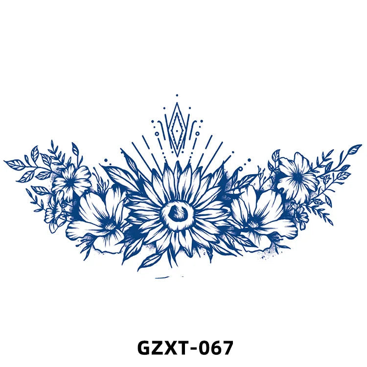 New Wholesale Juice Chest Stickers Tattoo Herbal Semi-permanent Back Tatoo Wings Tattoo Stickpaper WAM-girl Store Store