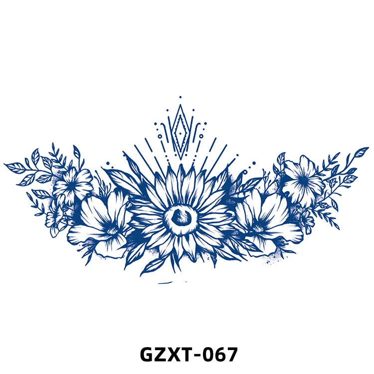 New Wholesale Juice Chest Stickers Tattoo Herbal Semi-permanent Back Tatoo Wings Tattoo Stickpaper WAM-girl Store Store