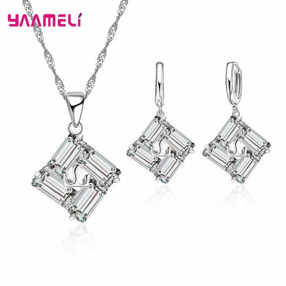 .925 Sterling Silver 1/4 Cttw Miracle Set Diamond Floral Cluster 18" Pendant Necklace for Women (I-J Color, I1-I2 Clarity)