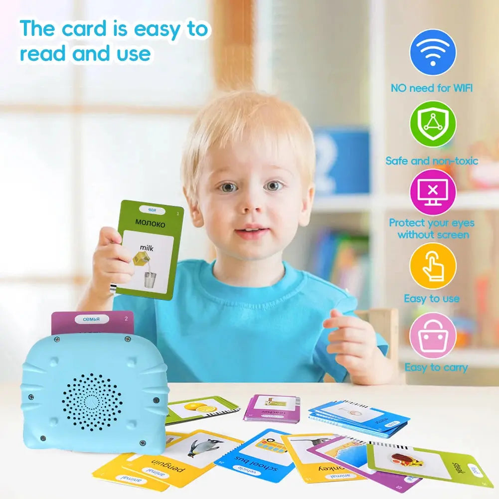 Máquina de aprendizaje para niños: tarjetas didácticas parlantes para preescolar