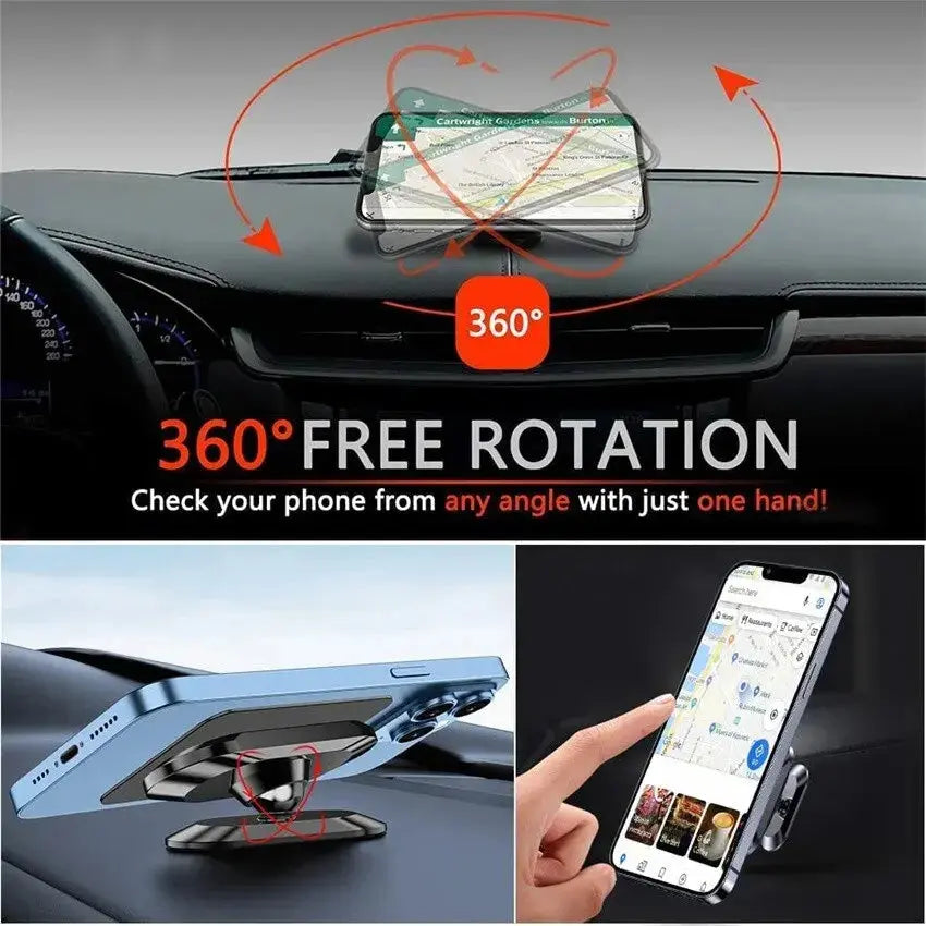 Soporte Magnético para Teléfono de Coche, Montaje con Imán para Rejilla de Ventilación de Móvil y GPS