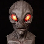 Alien Mask Headcover Halloween Alien Cosplay Masks UFO Movie Acting Headcover Latex Masques Props Kids Toys Alien Mask