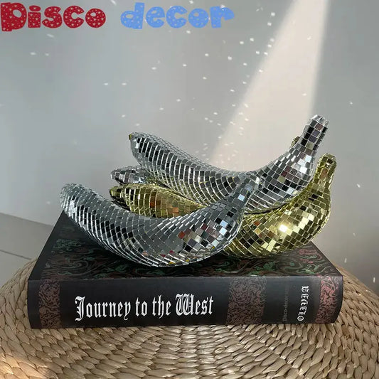Disco Banana Apple Art Home Decoration Mirror Reflective Disco Decor AliExpress