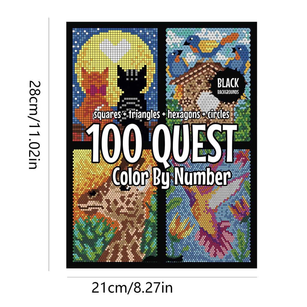 100 páginas para colorear antiestrés: ¡Colorea por números para adultos y niños!