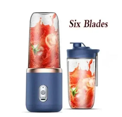 Portable Electric Juice Extractor Household Multi Function 6 Blades