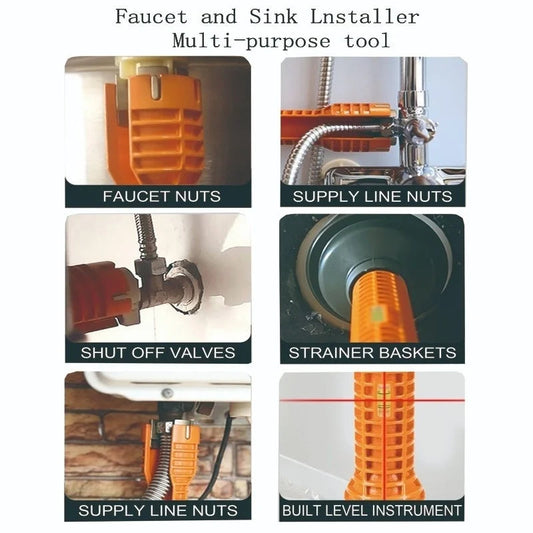 Multi-Functional Sanitary Wrench Pelvic Floor Leading Sleeve Disassembly Faucet Pipe Sink Sanitary Only Installation Tool LSLANSOON Luck House Official Store