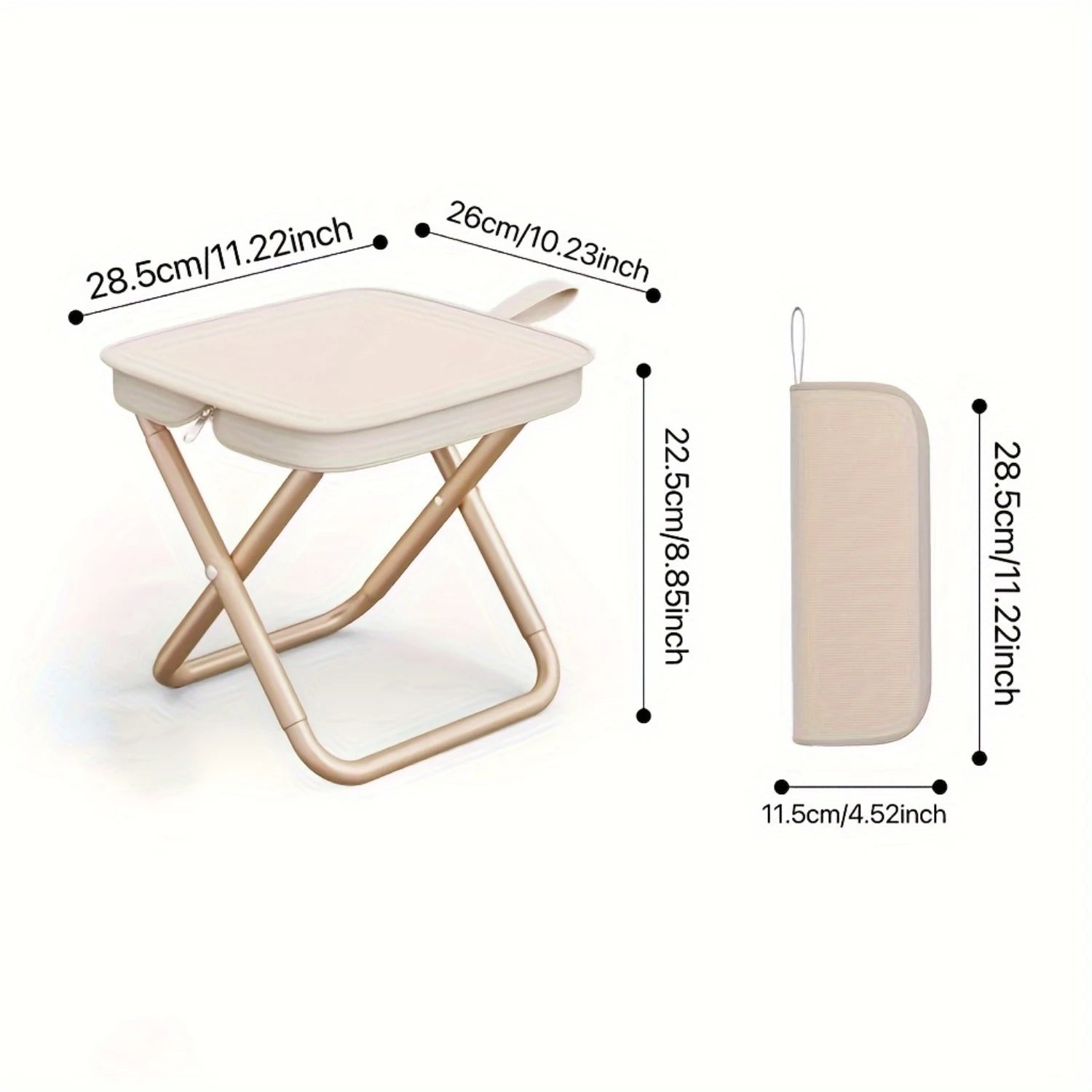 GlamGo Stool – Fold. Carry. Sit Pretty. Shop1104695203 Store