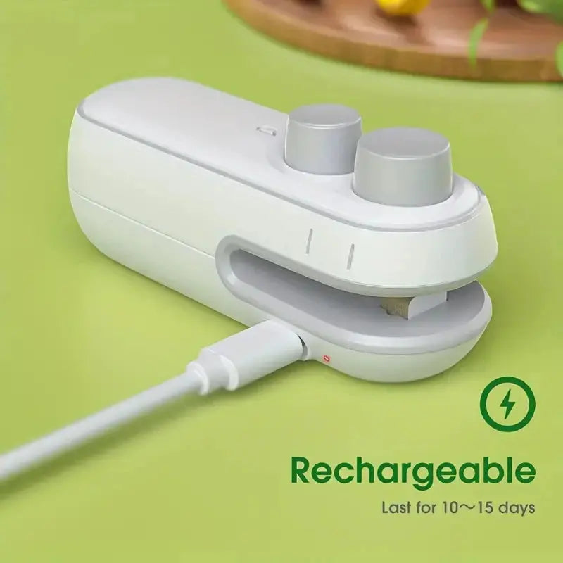 Mini Máquina Selladora de Bolsas de Calor, Sellador de Paquetes, Bolsas, Sellador de Alimentos de Plástico