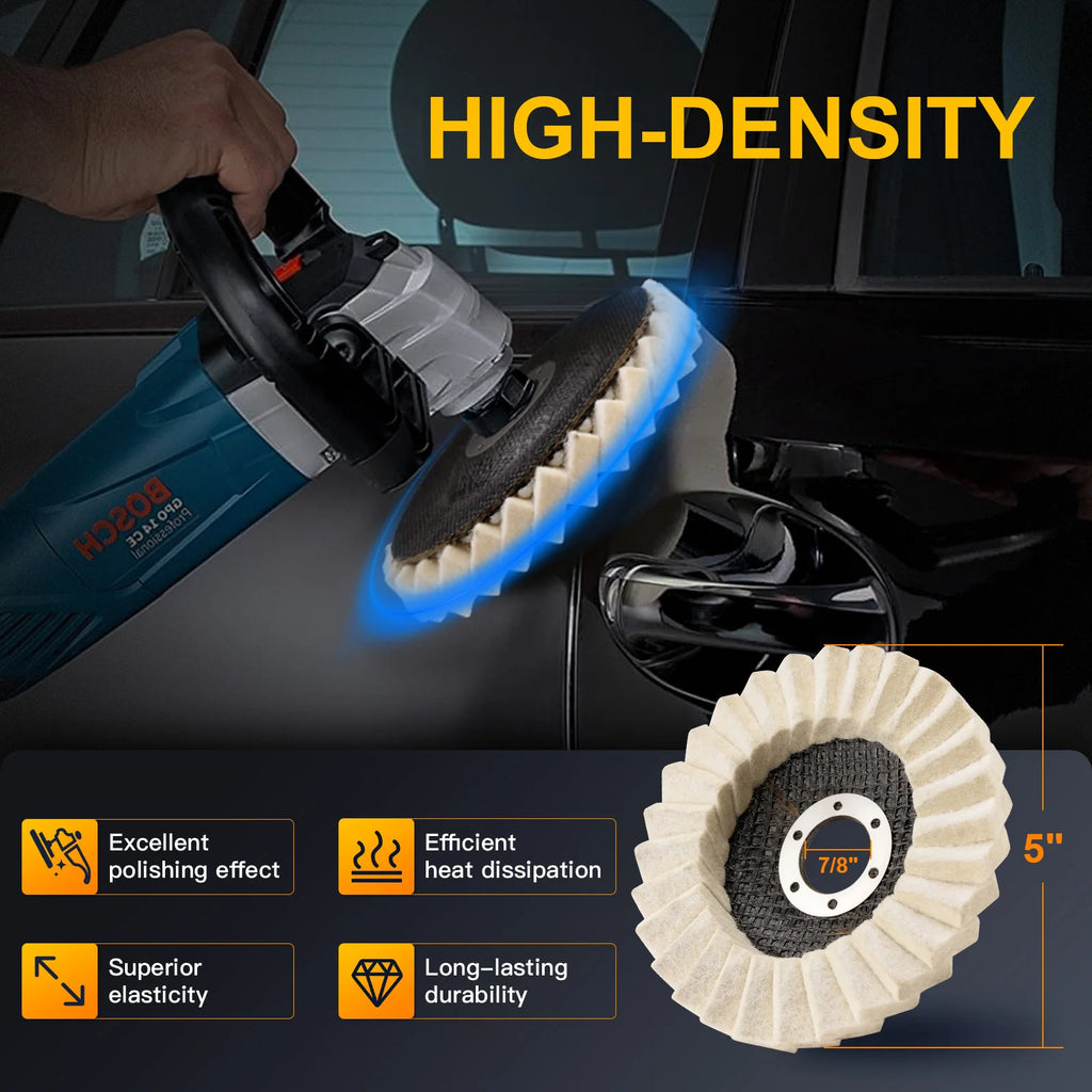 MirrorShine™ Premium Wool Polishing Wheel ✨ Effortless High-Gloss Finish