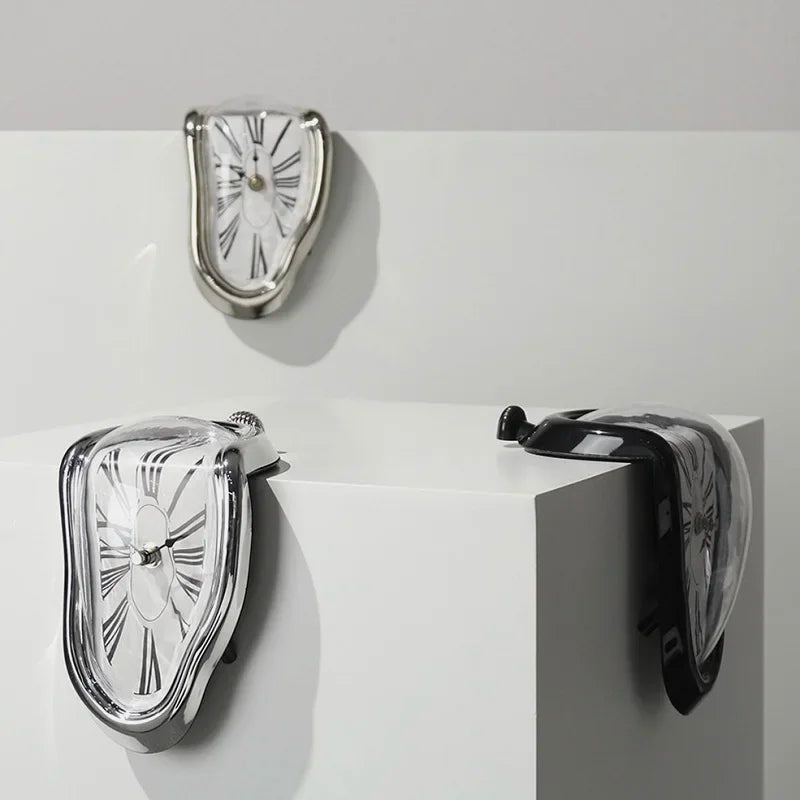 Surreal Melting Clock Silent Melted Wall Clock Salvador Dali Style Wall Watch for Decorative Home Office Shelf Desk Table Gift Shop1102673948 Store