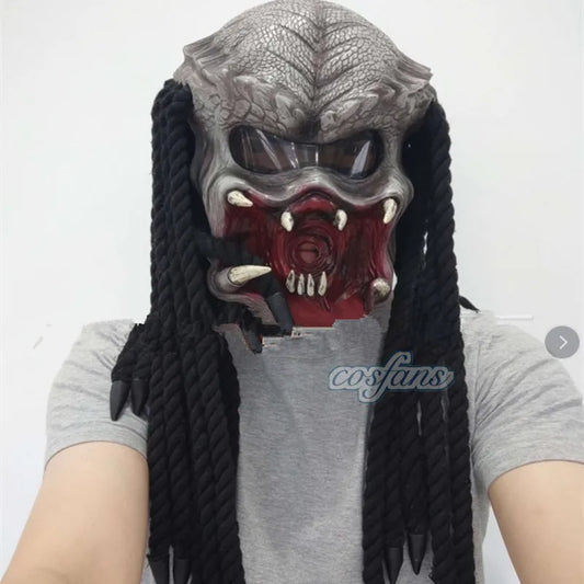 Horror movie Alien and Predator adult movie mask, horror monster mask, Halloween role-playing props