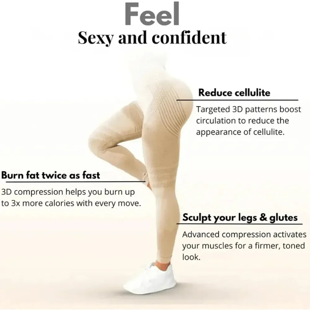 FlexLift™ Yoga Leggings 🧘‍♀️✨ — Sculpt, Stretch & Shine