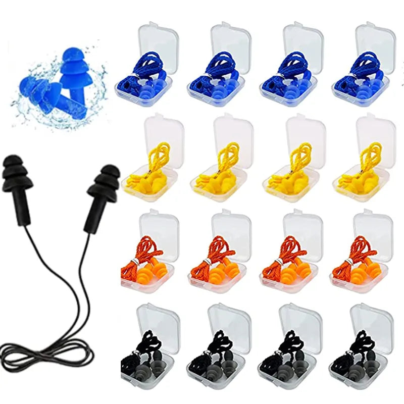 Silicone Corded Ear Plug Protector Anti Lost Reusable Hearing AliExpress