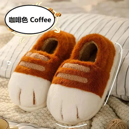 New arrival cat foot slippers women cushiony indoor outdoor shoes