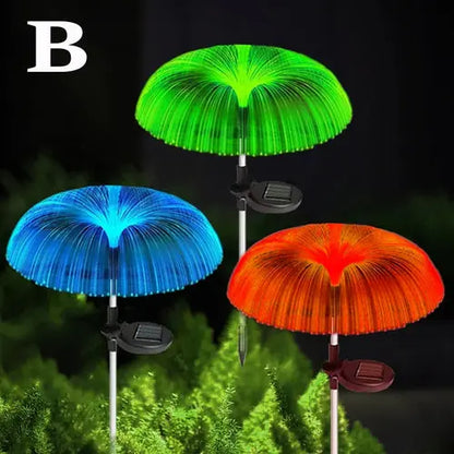 1-10pcs 7Color Changing Outdoor Lamp Solar Jellyfish Lights Waterproof