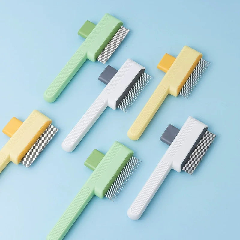 Pet Hair Shedding Comb Easy Care Efficient Portable Grooming Beauty Tool One - Click Depilation Pet Comb Flea Comb