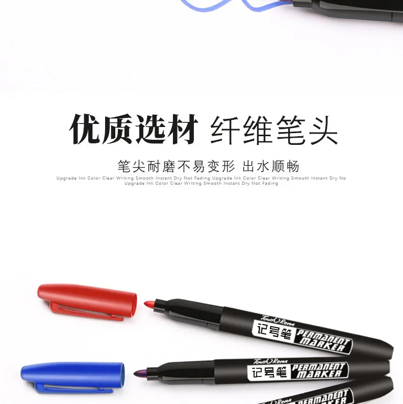 Permanent Marker Pen Manga Drawing Markers Black Blue Red Waterproof Ink Sketch Pens Stationery Art School Supplies Tiptop Co., LTD.