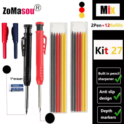 PrecisionMark Carpenter Pencil: Sharp Lines, Every Time! Zomasou Factory Store