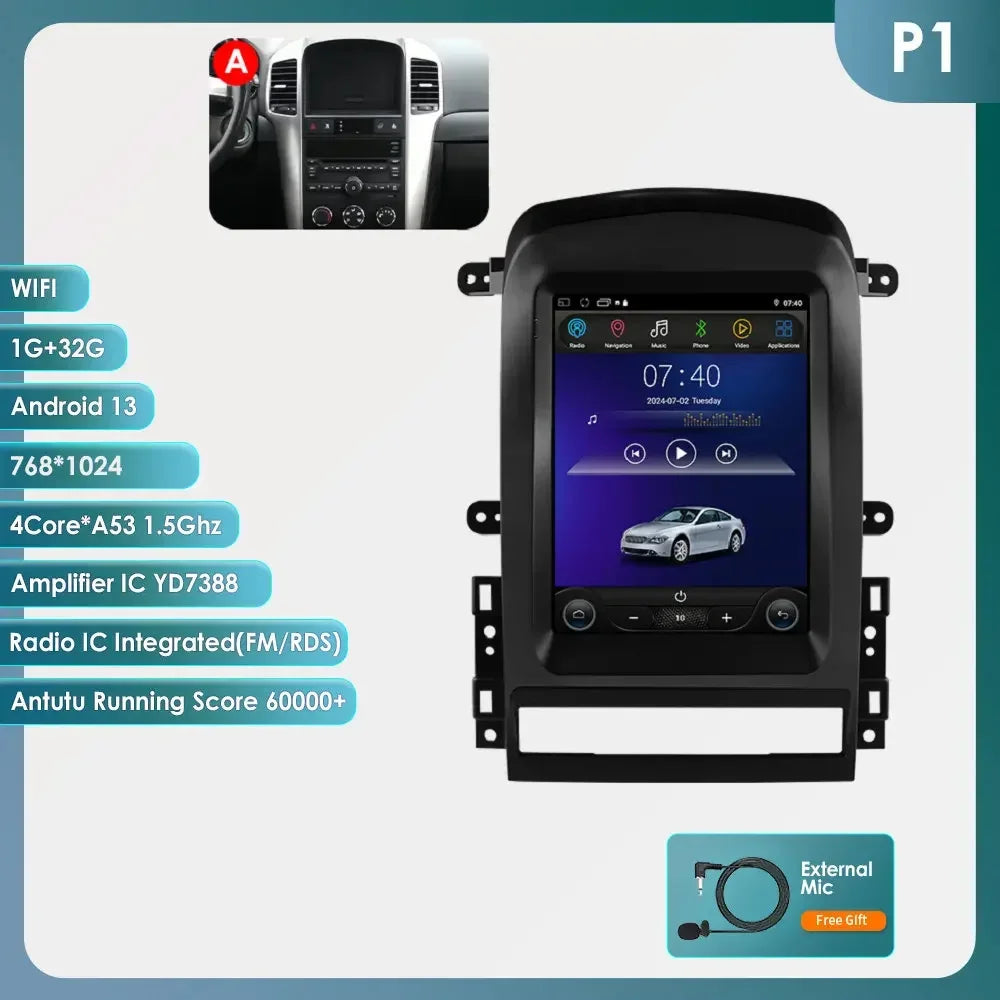 Chevrolet Captiva Sport 2006 - 2012 Multimedia Hizpo Auto Radio Global Store