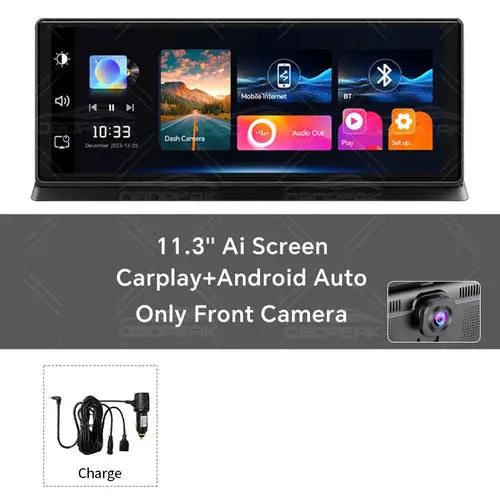 View details for K2 Pro 11.3" Car DVR 4K Camera Wireless Carplay Android auto Ai Screen