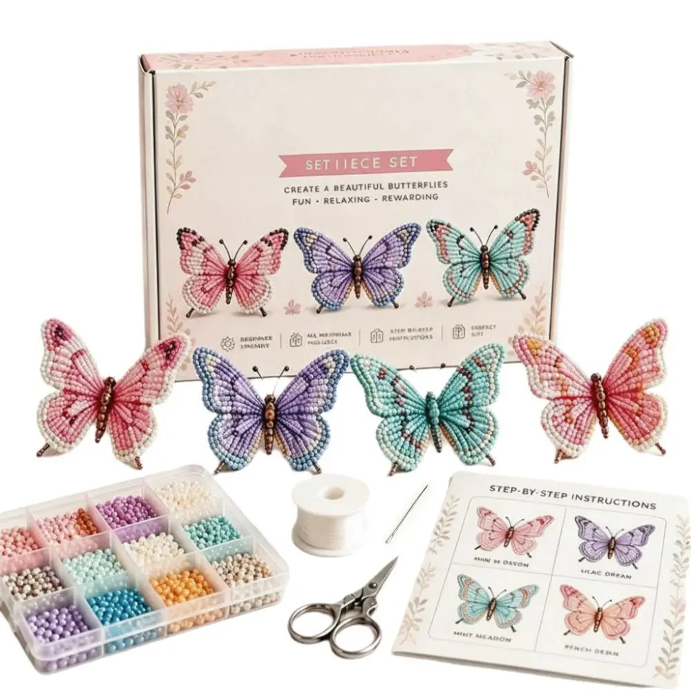 ButterflyBloom™ DIY Kit 🦋✨ — Create Stunning Beaded Butterflies