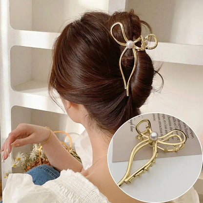 Hair clip, ART839, gold color Scarlet Chaos