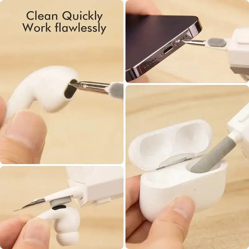 Kit de limpieza de teclado 8 en 1 Cepillo limpiador de auriculares para AirPods