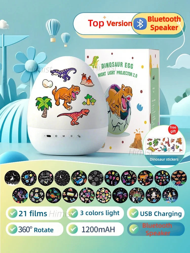 Proyector de huevos DinoGlow™ 🦖✨ — Un cielo nocturno mágico para niños
