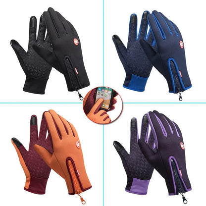 Winter Thermal Warm Full Finger Gloves Touchscreen Unisex for Outdoor AliExpress