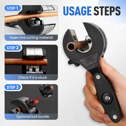 PipePro™ Ratchet Cutter 🔧 — Effortless Clean Pipe Cuts