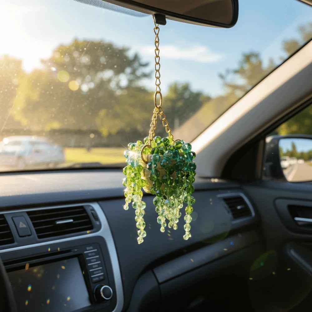 SunBloom™ Suncatcher 🌞✨ — Sparkling Plant Charm Décor