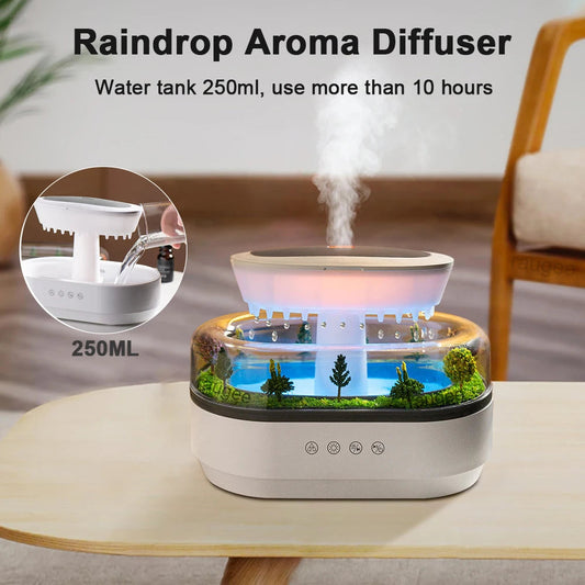 Raindrop Glow – Humidifier & Ambient Light in One Keajor Appliances Store