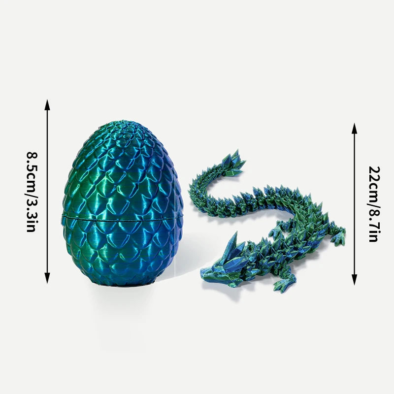FlexiCrystal Dragon: 3D-Printed Magic in Motion Creatinglife Store