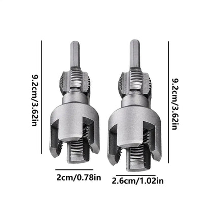 2pcs Water Pipe Threader Tapping Tool Internal Thread External Thread Integrated Die Water Pipe Opener