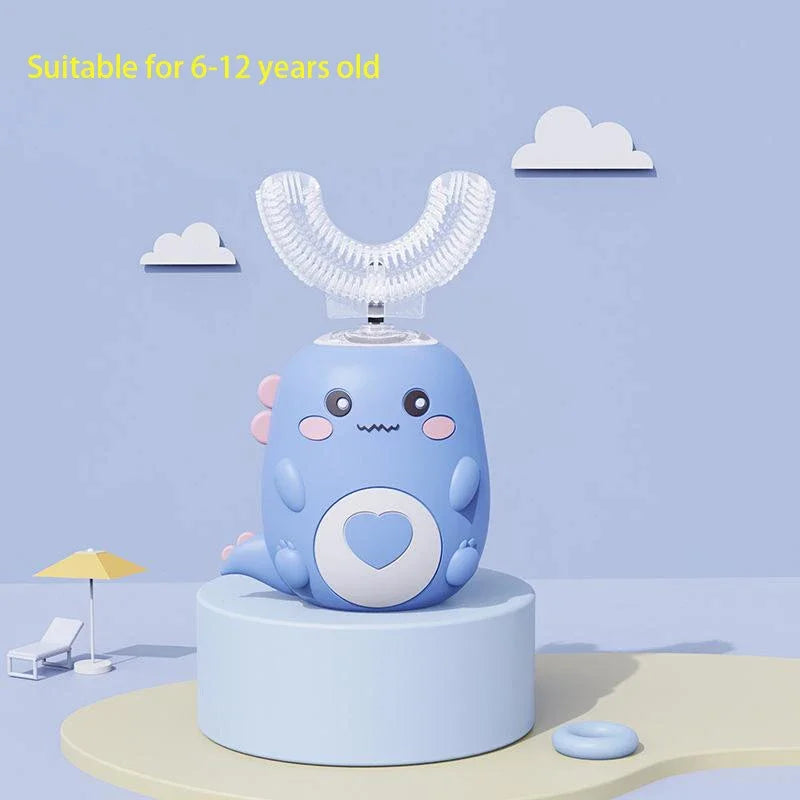 Electric U-shaped Toothbrush Children Sonic Toothbrush 360 Degrees Smart Dental Tooth Brush Teeth Whitening for Waterproof Kids